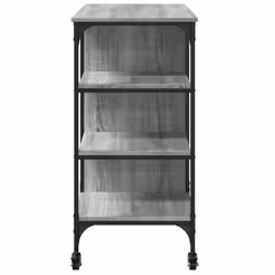 vidaXL Kitchen Trolley Rolling Cart Storage Cart Grey Sonoma Engineered Wood - Additional view 7