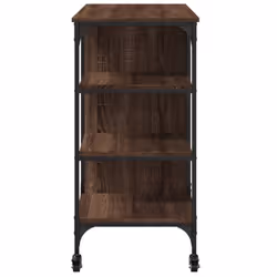 vidaXL Kitchen Trolley Rolling Cart Storage Cart Brown Oak Engineered Wood - Additional view 7