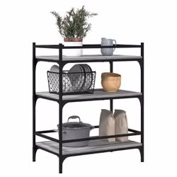 vidaXL Kitchen Trolley Rolling Cart Storage Cart Grey Sonoma Engineered Wood - Additional view 4