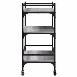 vidaXL Kitchen Trolley Rolling Cart Storage Cart Grey Sonoma Engineered Wood - Additional view 7