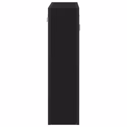 vidaXL Bathroom Mirror Cabinet Wall Cabinet Cupboard Black Engineered Wood - Additional view 6