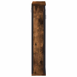 vidaXL Bathroom Mirror Cabinet Wall Mounted Cabinet Smoked Oak Engineered Wood - Additional view 5