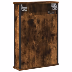 vidaXL Bathroom Mirror Cabinet Wall Mounted Cabinet Smoked Oak Engineered Wood - Additional view 6