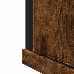 vidaXL Bathroom Mirror Cabinet Wall Mounted Cabinet Smoked Oak Engineered Wood - Additional view 9