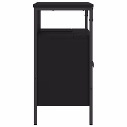 vidaXL Bathroom Sink Cabinet Vanity Unit Sink Cupboard Black Engineered Wood - Additional view 6