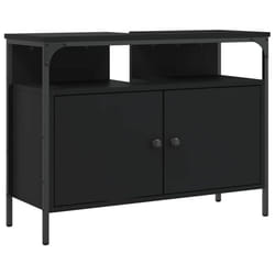 vidaXL Bathroom Sink Cabinet Vanity Unit Sink Cupboard Black Engineered Wood