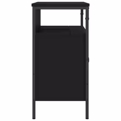 vidaXL Bathroom Sink Cabinet Vanity Unit Sink Cupboard Black Engineered Wood - Additional view 6