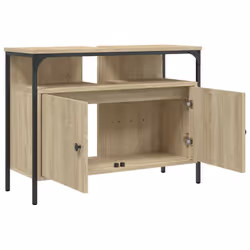 vidaXL Bathroom Sink Cabinet Storage Vanity Unit Sonoma Oak Engineered Wood - Additional view 5
