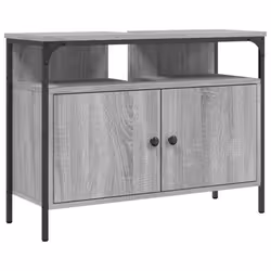 vidaXL Bathroom Sink Cabinet Storage Vanity Unit Grey Sonoma Engineered Wood