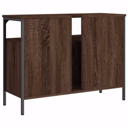 vidaXL Bathroom Sink Cabinet Storage Vanity Unit Brown Oak Engineered Wood - Additional view 7