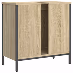 vidaXL Bathroom Sink Cabinet Storage Vanity Unit Sonoma Oak Engineered Wood - Additional view 7