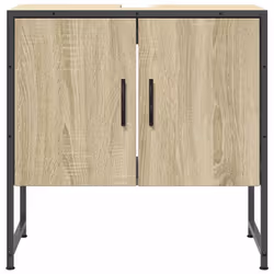 vidaXL Bathroom Sink Cabinet Storage Vanity Unit Sonoma Oak Engineered Wood - Additional view 4