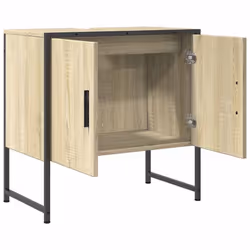 vidaXL Bathroom Sink Cabinet Storage Vanity Unit Sonoma Oak Engineered Wood - Additional view 5