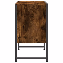 vidaXL Bathroom Sink Cabinet Storage Vanity Unit Smoked Oak Engineered Wood - Additional view 6