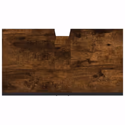 vidaXL Bathroom Sink Cabinet Storage Vanity Unit Smoked Oak Engineered Wood - Additional view 8