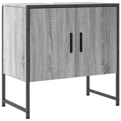 vidaXL Bathroom Sink Cabinet Storage Vanity Unit Grey Sonoma Engineered Wood