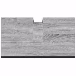 vidaXL Bathroom Sink Cabinet Storage Vanity Unit Grey Sonoma Engineered Wood - Additional view 8