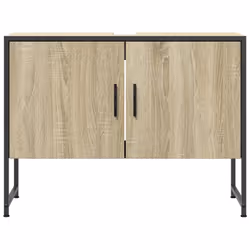 vidaXL Bathroom Sink Cabinet Storage Vanity Unit Sonoma Oak Engineered Wood - Additional view 4