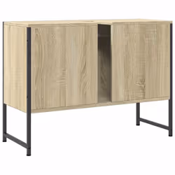 vidaXL Bathroom Sink Cabinet Storage Vanity Unit Sonoma Oak Engineered Wood - Additional view 7