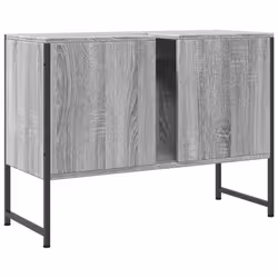 vidaXL Bathroom Sink Cabinet Storage Vanity Unit Grey Sonoma Engineered Wood - Additional view 7