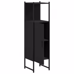 vidaXL Bathroom Cabinet Vanity Unit Storage Cupboard Black Engineered Wood - Additional view 5