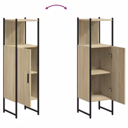vidaXL Bathroom Cabinet Vanity Unit Bath Cupboard Sonoma Oak Engineered Wood - Additional view 8