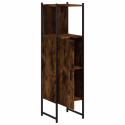 vidaXL Bathroom Cabinet Vanity Unit Bath Cupboard Smoked Oak Engineered Wood - Additional view 5