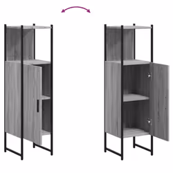 vidaXL Bathroom Cabinet Vanity Unit Bath Cupboard Grey Sonoma Engineered Wood - Additional view 8