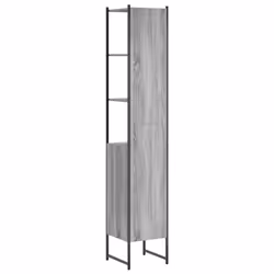 vidaXL Bathroom Cabinet Storage Unit Cupboard Grey Sonoma Engineered Wood - Additional view 7