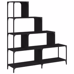 VidaXL 842476, Black, Steel, Wood, 1390 mm, 335 mm, 1490 mm