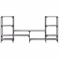 vidaXL TV Cabinet TV Stand Media Cabinet TV Unit Grey Sonoma Engineered Wood - Additional view 4