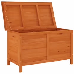 vidaXL Garden Storage Box Outdoor Storage Box Patio Blanket Box Solid Wood Fir