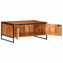 vidaXL Coffee Table Hallway Tea End Table Accent Side Table Solid Wood Acacia - Additional view 4