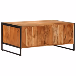 vidaXL Coffee Table Hallway Tea End Table Accent Side Table Solid Wood Acacia - Additional view 6