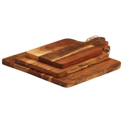 vidaXL Chopping Board Wooden Cutting Board Cheese Board 3pcs Solid Wood Acacia - Rectangular