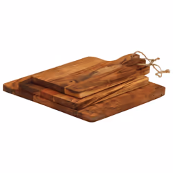 vidaXL Chopping Board Wooden Cutting Board Cheese Board 3pcs Solid Wood Acacia - Rectangular
