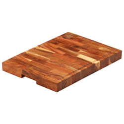 vidaXL Chopping Board Kitchen Cutting Board Cheese Board Solid Wood - 42 x 30 x 4 cm