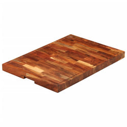 vidaXL Chopping Board Kitchen Cutting Board Cheese Board Solid Wood - 60 x 42 x 4 cm