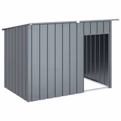 vidaXL Dog House with Roof Dog Kennel Dog Crate Anthracite Galvanised Steel