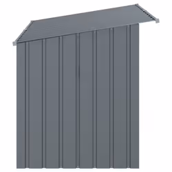 vidaXL Dog House with Roof Dog Kennel Dog Crate Anthracite Galvanised Steel - Additional view 4