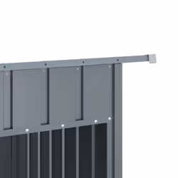 vidaXL Dog House with Roof Dog Kennel Dog Crate Anthracite Galvanised Steel - Additional view 6