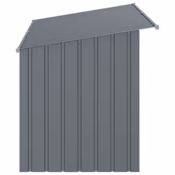 vidaXL Dog House with Roof Dog Kennel Dog Crate Anthracite Galvanised Steel - Additional view 4