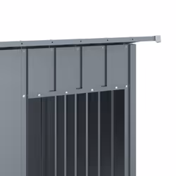 vidaXL Dog House with Roof Dog Kennel Dog Crate Anthracite Galvanised Steel - Additional view 6