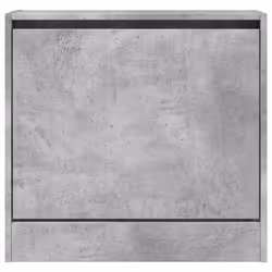 vidaXL Shoe Cabinet with 4 Flip-Drawers Shoe Storage Shelf Shoe Rack Cupboard - concrete grey, 60 x 21 x 57 cm - Additional view 4