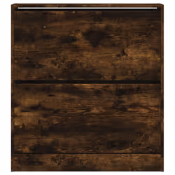 vidaXL Shoe Cabinet with 4 Flip-Drawers Shoe Storage Shelf Shoe Rack Cupboard - smoked oak, 80 x 21 x 87.5 cm - Additional view 4