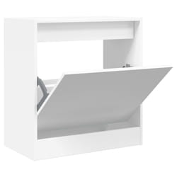 vidaXL Shoe Cabinet with 4 Flip-Drawers Shoe Storage Shelf Shoe Rack Cupboard - white, 60 x 34 x 63.5 cm