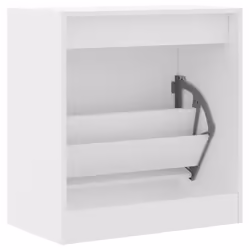 vidaXL Shoe Cabinet with 4 Flip-Drawers Shoe Storage Shelf Shoe Rack Cupboard - white, 60 x 34 x 63.5 cm - Additional view 6