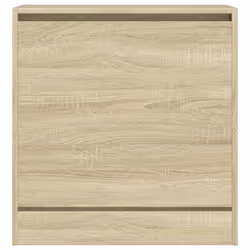 vidaXL Shoe Cabinet with 4 Flip-Drawers Shoe Storage Shelf Shoe Rack Cupboard - sonoma oak, 60 x 34 x 63.5 cm - Additional view 4