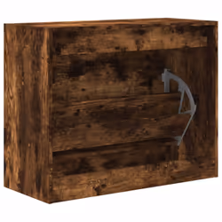 vidaXL Shoe Cabinet with 4 Flip-Drawers Shoe Storage Shelf Shoe Rack Cupboard - smoked oak, 80 x 34 x 63 cm - Additional view 6