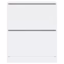 vidaXL Shoe Cabinet with 4 Flip-Drawers Shoe Storage Shelf Shoe Rack Cupboard - white, 80 x 34 x 96.5 cm - Additional view 4